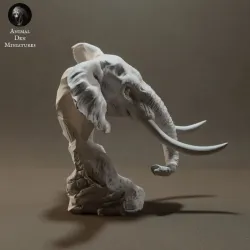 African Bush Elephant Bust