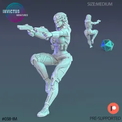 Android Spy Girl Set / Space Soldier / Cyberpunk Warrior / Invasion Army / Trooper Attack / Sci-Fi Encounter