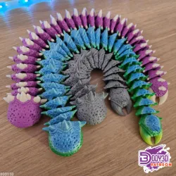 Articulated Purple Worm