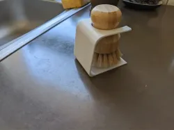 Bamboo dish brush holder