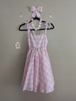 Barbie inspired jewelry beads and belt