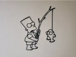 bart simpson decoration murale