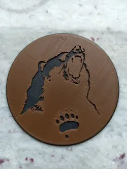 Bear Head Coaster