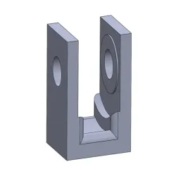 Bearing Shield for 4x13x7mm Pulley (line retention for drawer/linear slide)