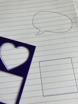 Bullet journal stencil