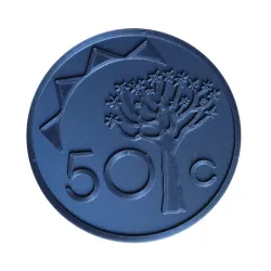 Coin coaster Namibia 50c
