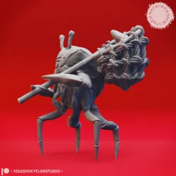 Crabfolk Fisherman - Tabletop Miniature (Pre-Supported)