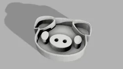 Cute Pigface cookie Cutter