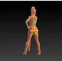 CYBERGIRLS -shotgun- EROTIC MINIATURE 75 MM SCALE