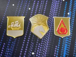 DnD Hellrider and Baldurs Gate Badges