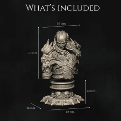 Dragon Knight Undead Bust [presupported]