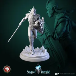 Drow Warriors set 6 miniatures 32 mm pre-supported