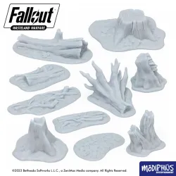 Fallout: Wasteland Warfare - Print at Home - Basing Greebles: Logs, Stumps, & Roots