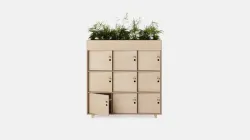 Fin locker with planter by "opendesk.cc"