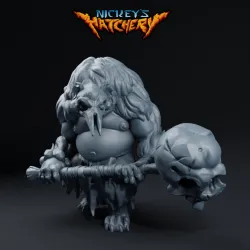 Gnoll Brute with Skull Hammer | The Fisi Tribe of Whirlworld