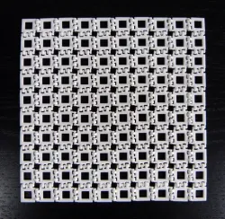 Hinged flat square surface