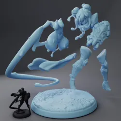 Jam, the Slime fighter - Figure scale