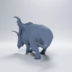 Kosmoceratops angry 1-35 scale pre-supported dinosaur FREE model sample