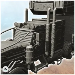 Large American post-apo truck with tank and living space (7) - Future Sci-Fi SF Post apocalyptic Tabletop Scifi