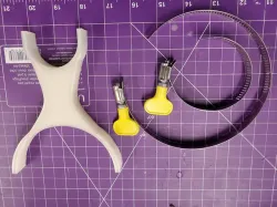 Lathe dust collector hose clamp