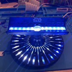 Lightsaber stand with LEDs