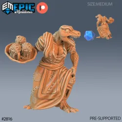 Lizardman Tribe Set / Draconic Lizardfolk / Reptile Soldier / Dragonborn Warrior / Lizard / Dragon Army