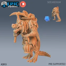 Lizardman Tribe Set / Reptile Soldier / Draconic Lizardfolk / Dragonborn Warrior / Lizard / Dragon Army