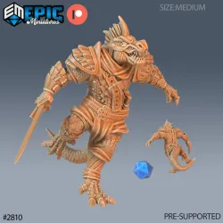 Lizardman Tribe Set / Reptile Soldier / Draconic Lizardfolk / Dragonborn Warrior / Lizard / Dragon Army
