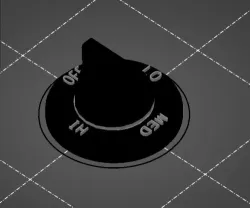 Maytag top burner control knob