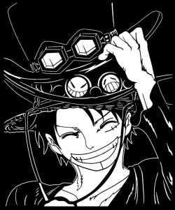 Monkey D. Luffy stencil 8