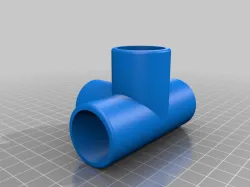 My Customized 4 Way Edge Pipe Connector - for 3/4" sch 40