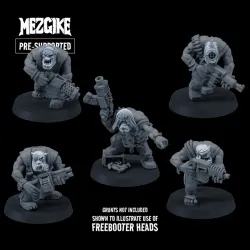 Orc freebooter heads (pre-supported)