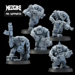 Orc shoota gruntz multi-part set (pre-supported)