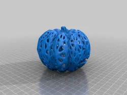 Organic Pumpkin lamp cover