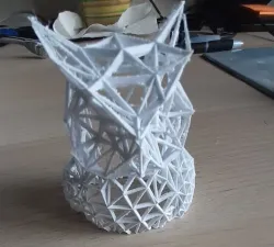 owl low poly wireframe