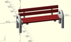 Park bench (configurable)