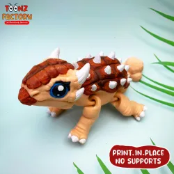 PRINT-IN-PLACE FLEXI ANKYLOSAURUS ARTICULATED