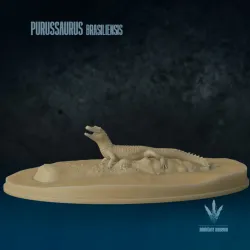 Purussaurus brasiliensis : Hitching a ride