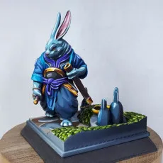 Rabbitfolk Warrior - Coiled Strike, Guanghan Swordsman (Pre-Supported)