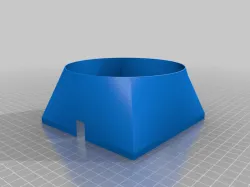 RC Skirtless Hovercraft - Stability Port Duct for 10" propellers, square base