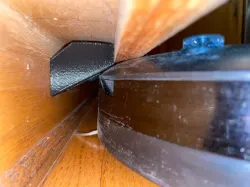 Roomba under cabinet bumper