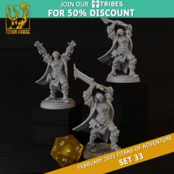 RPG - DnD Hero Characters - Titans of Adventure Set 33