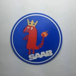 Saab logo caricature MMU2s ✈