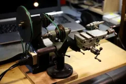 Sewing- Machine Motor Mount and pulley counter-shaft for Watchmakers Lathe