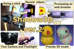 Shadow3D ver.2 - accurate 3D scanning with gadgets you already have