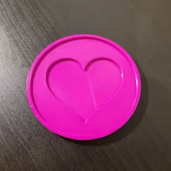 Simple Heart Coaster