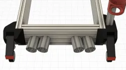 Single Angled 70mm Exhaust take M8 bolt