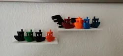 Small Shelf for small prints - Tesa Powerstrips