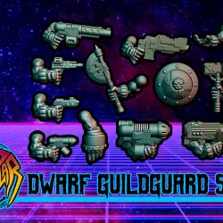 Space Dwarf Guildguard set 3 (multipart)