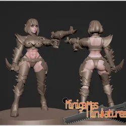 Space elf wytches anime figurines